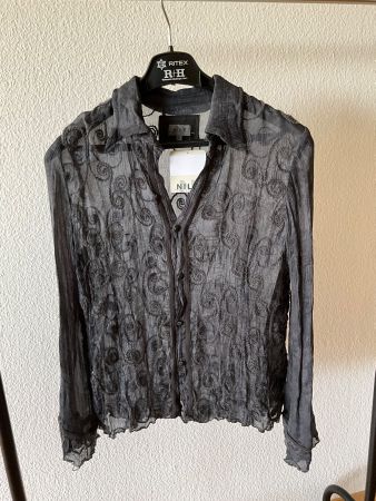 NILE 54% Seide 34% Wolle Bluse, Cardigan Gr. M . NEU