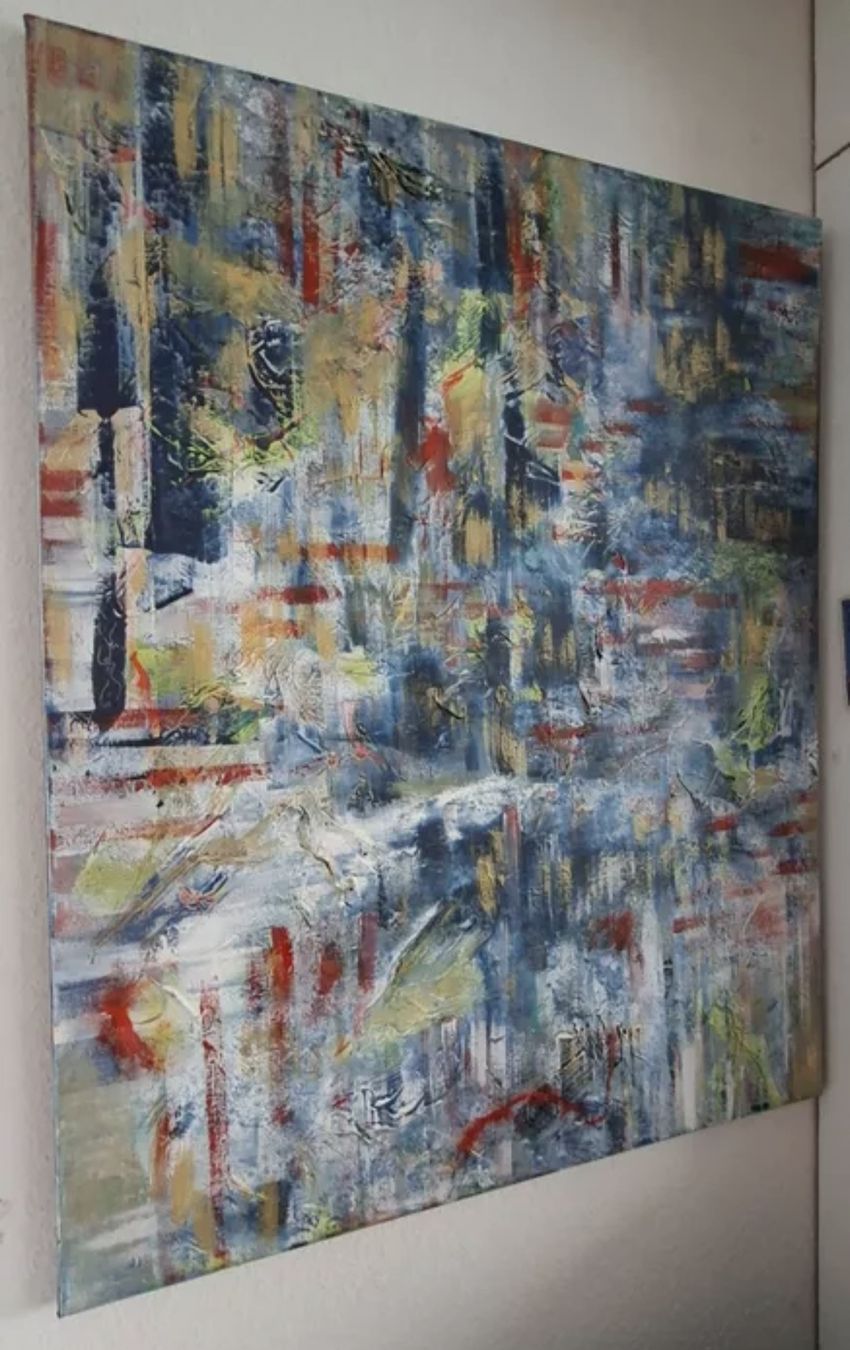 Dipinti: Gemälde " Kontrast" 80×100 handmade – Nuovo (secondo la descrizione) da Riehen venduto da Steinbock1970 3