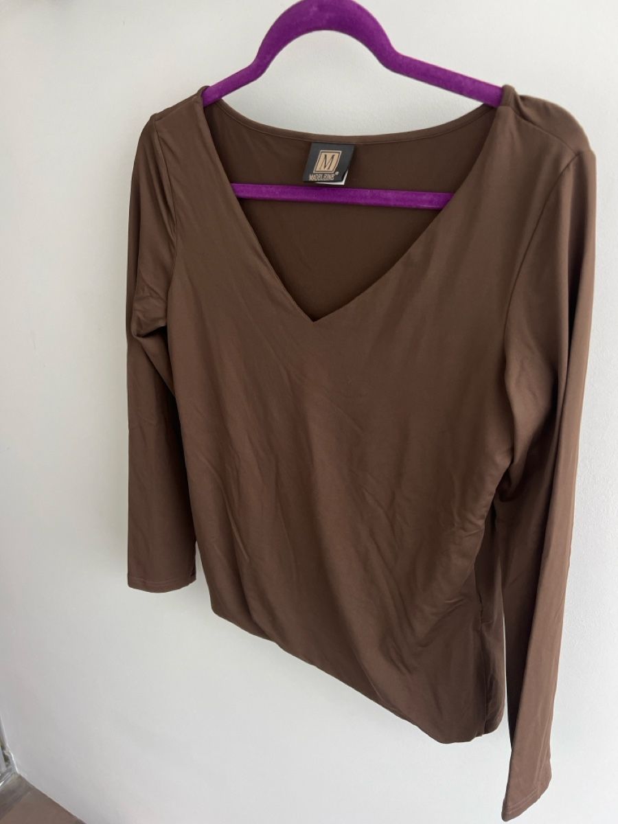 Madeleine T-Shirts: Madeleine Shirt, Langarm, Braun, Gr. 40 – Gebraucht aus Uetikon am See von Sarahm76