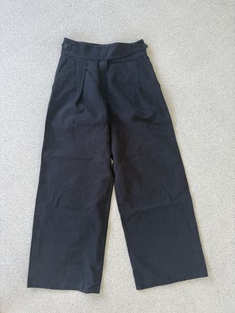 Schwarze Culotte-Hose Massimo Dutti Grösse 36 Sommer