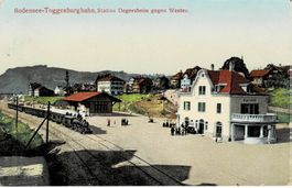 BODENSEE-TOGGENBURGBAHN Station Degersheim SG gel. 1914!