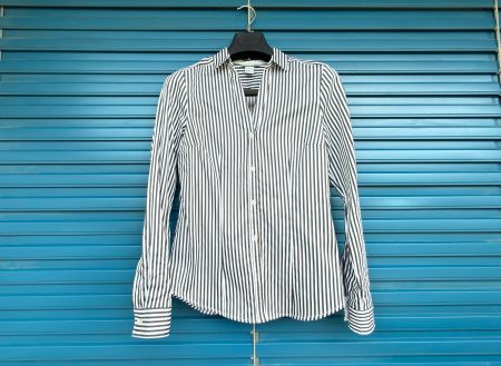 Chemise rayée femme, comme neuve, taille 38, élégante