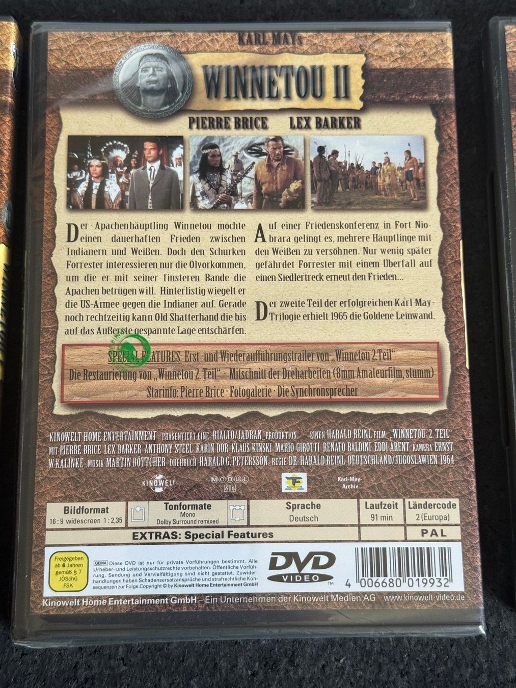 Tutti i DVDs: WINNETOU I + II + III DVD's DE – Usato da Fribourg venduto da tschjoly 5
