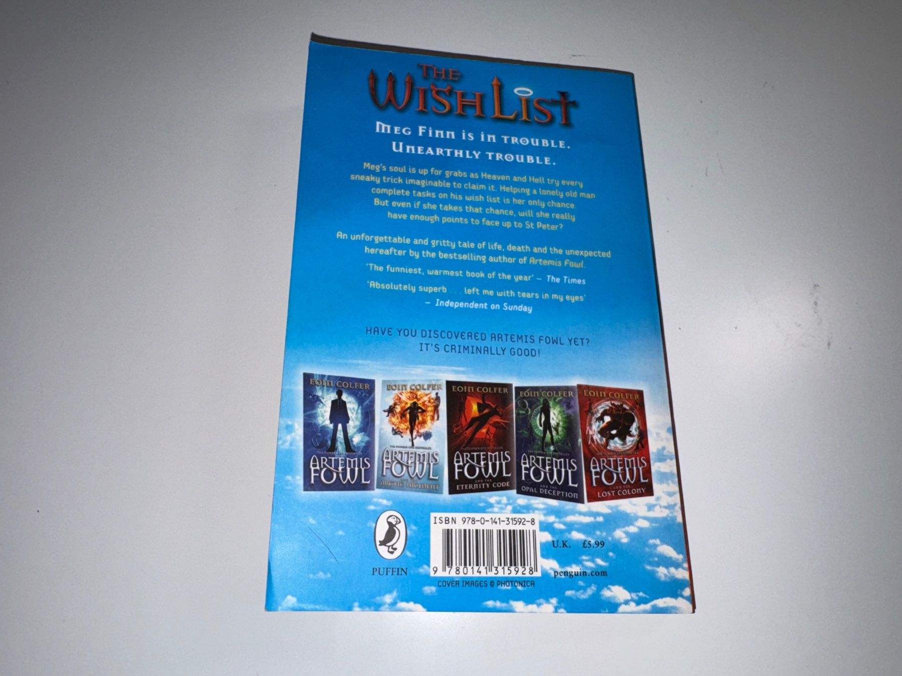 Libri: NOVEL: Eoin Colfer, The wish list – Usato da Grosswangen venduto da English_books 7