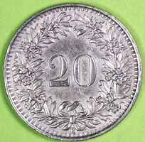 1939 / FR. 0.20 - MÜNZE / SEHR GUT ERHALTEN !