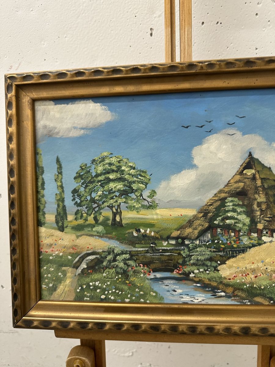 Gemälde: Ölgemälde "Bauernhaus" von Walter Schauenberg – Gebraucht aus Ebikon von Gaenggeliwaar 4