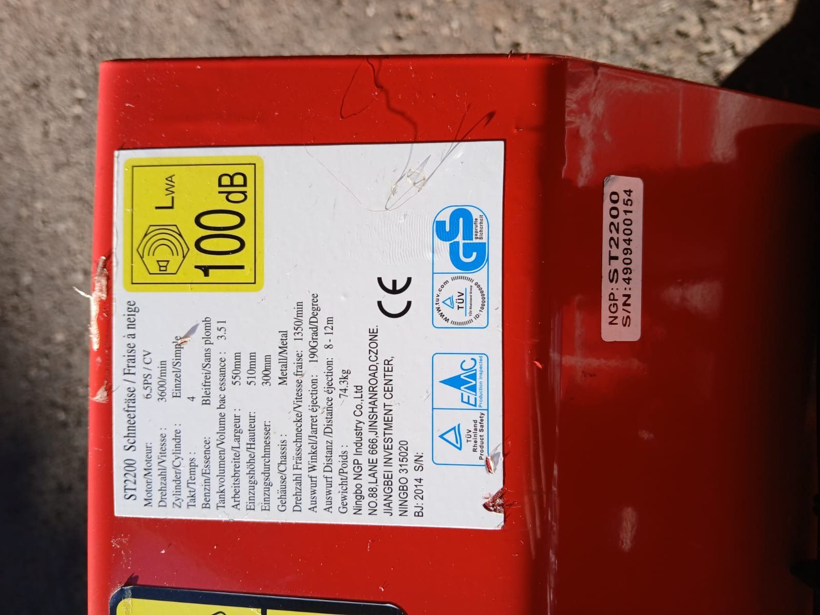 Alle Maschinen: Schneefräse NGP ST2200 – Gebraucht aus Schüpfheim von 210353 6