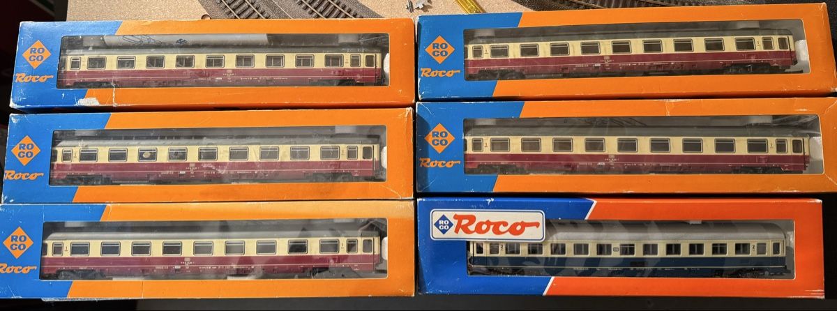 Roco Modelleisenbahnen: 6.Stk. DB Personenwagen – Gebraucht aus Esslingen von Ursr1