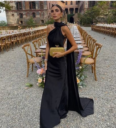 Elegant black party dress