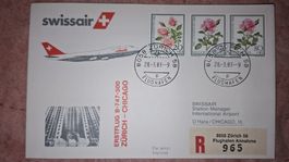Swissair Zürich - Chicago 28.03.1983