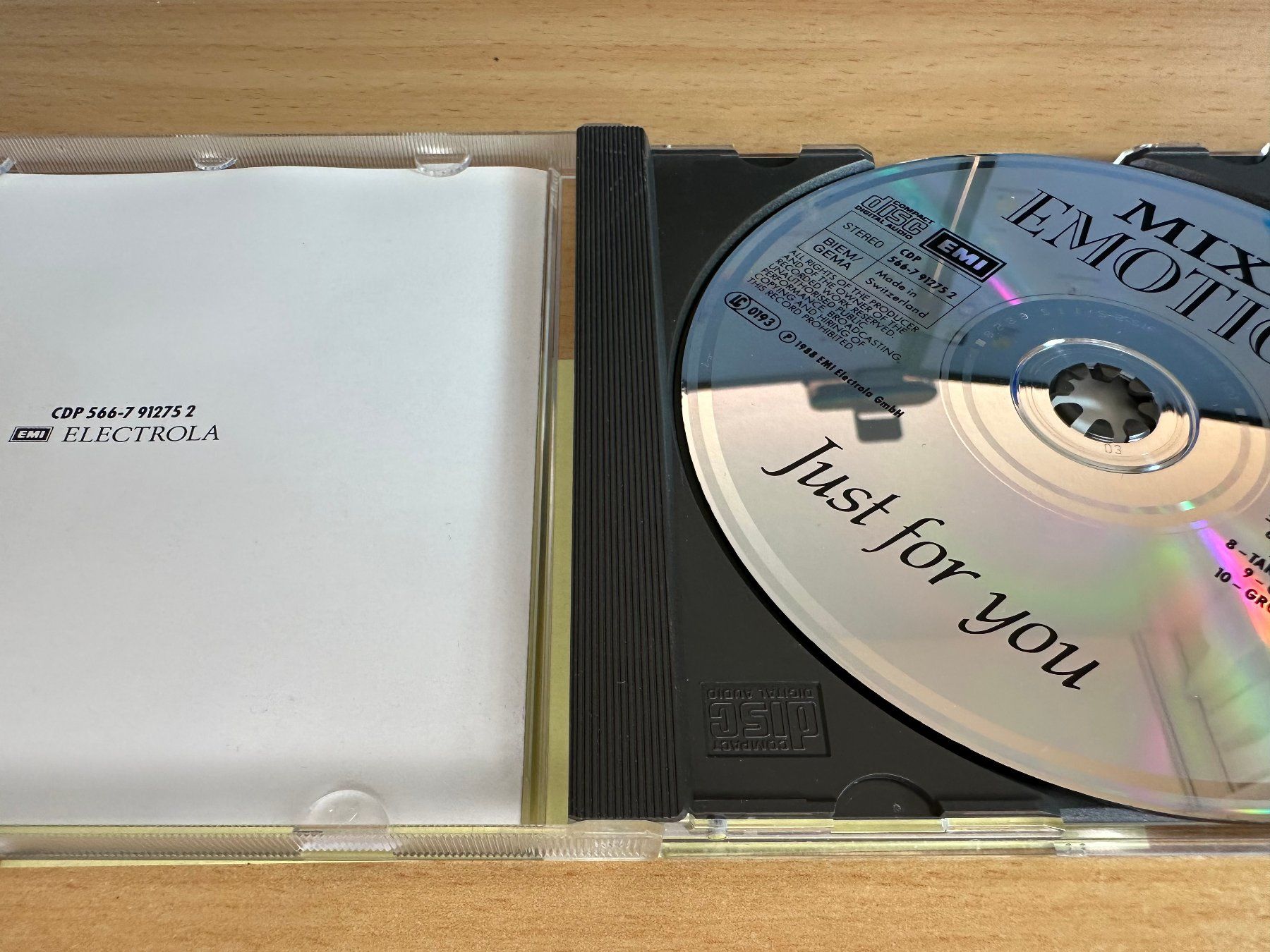 CD: Mixed Emotions – Just For You – Usato da Rikon im Tösstal venduto da Alpenmutz 2