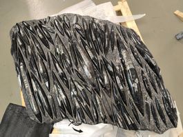 Orthoceras Platte, Schwarz, Fossil, Selten, Rarität