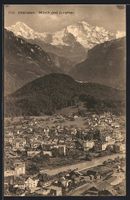 Interlaken, Teilansicht mit Mönch und J