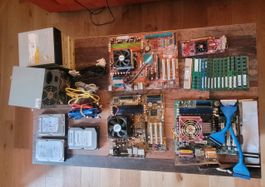 Gros lot composants PC cartes mères CPU RAM HDD