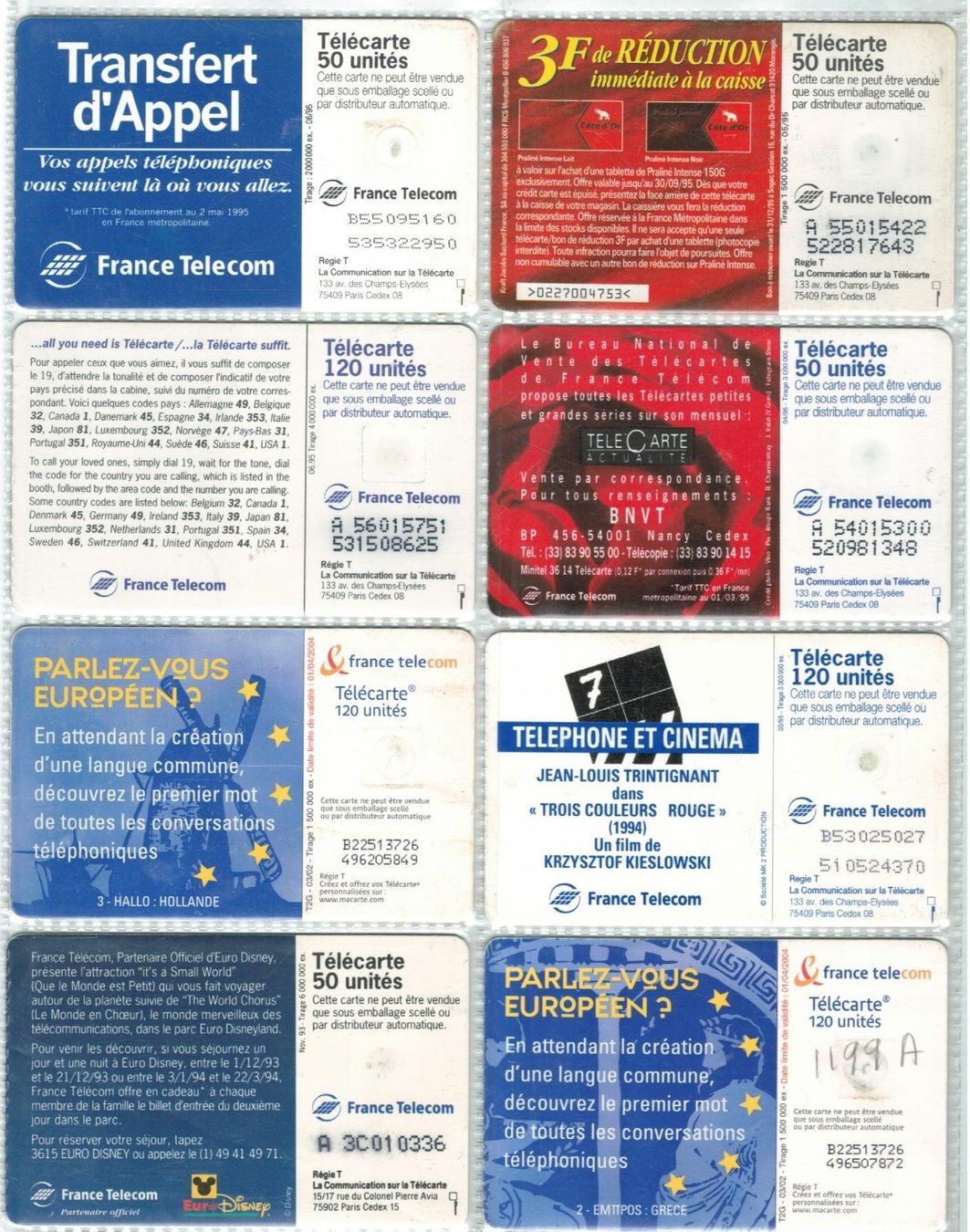 Telefon- & Taxkarten: 8 Telefonkarten Frankreich – Gebraucht aus Zürich von Tolima194 1