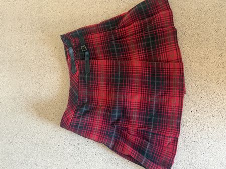 Jupe Yessica écossaise rouge taille 42 bon état