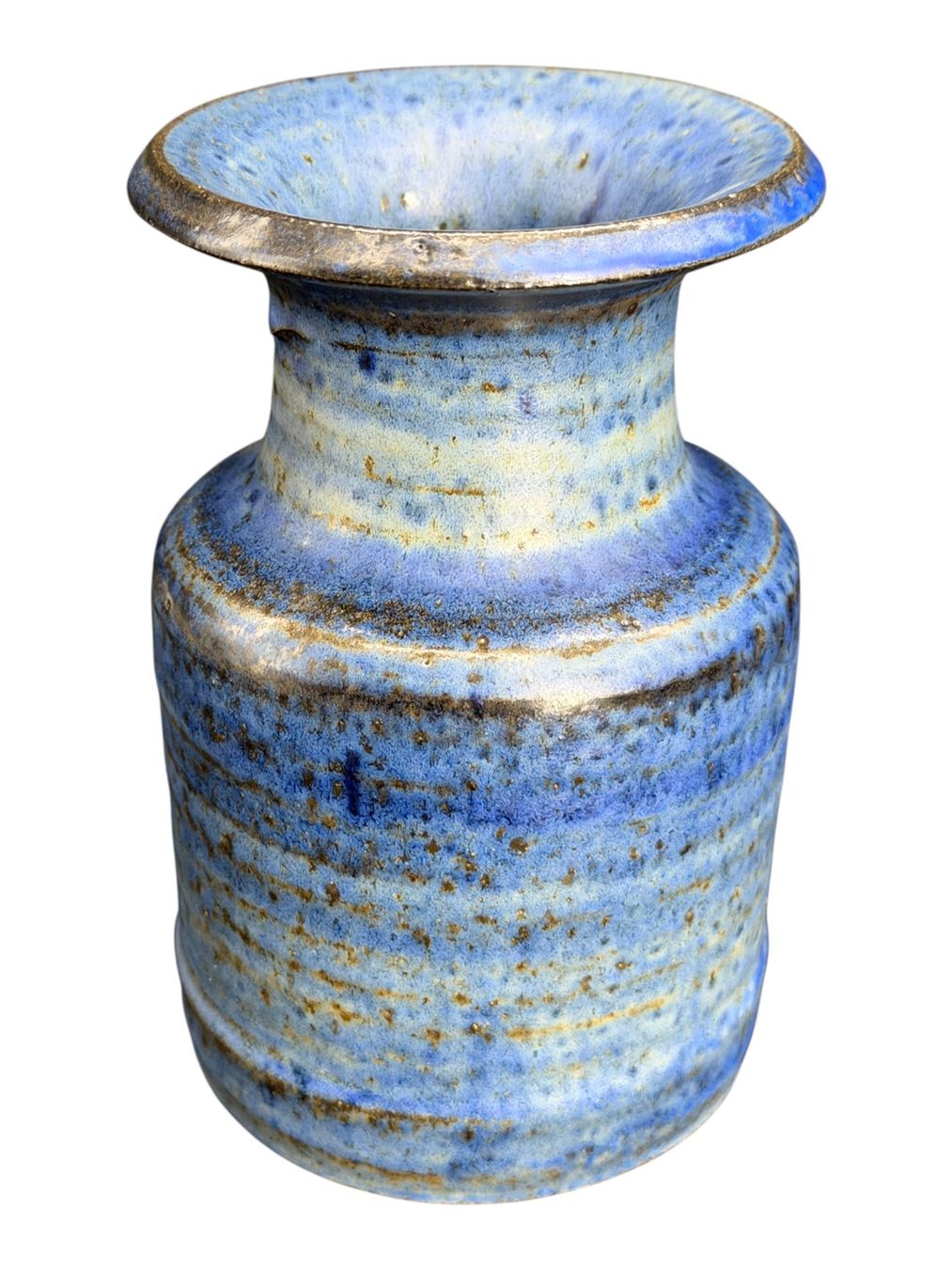 Vasi & Recipienti: Superbe vase en grés émaillé Raku signée monogramme KF – Usato da Morges venduto da vintiques 3