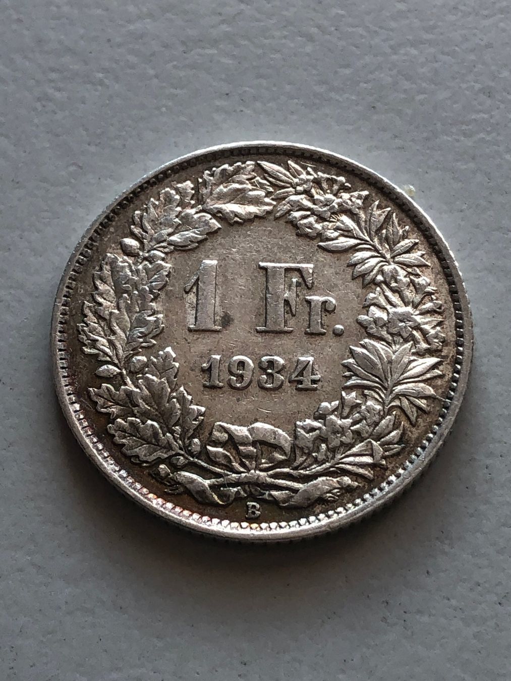 Tutti le monete: 1 Fr. 1934 – Usato da Schötz venduto da Odpa