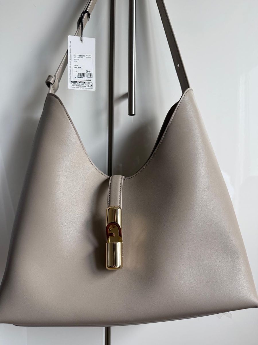 Furla Borse da donna: Sac à main FURLA Goccia, beige – Nuovo e nell'imballaggio originale da Préverenges venduto da Gilchris