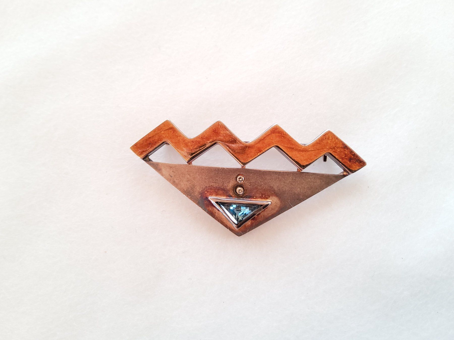 Spille & Fermagli: Broche en argent 925 avec pierre  – Usato da Malleray venduto da Broc-Mo 2