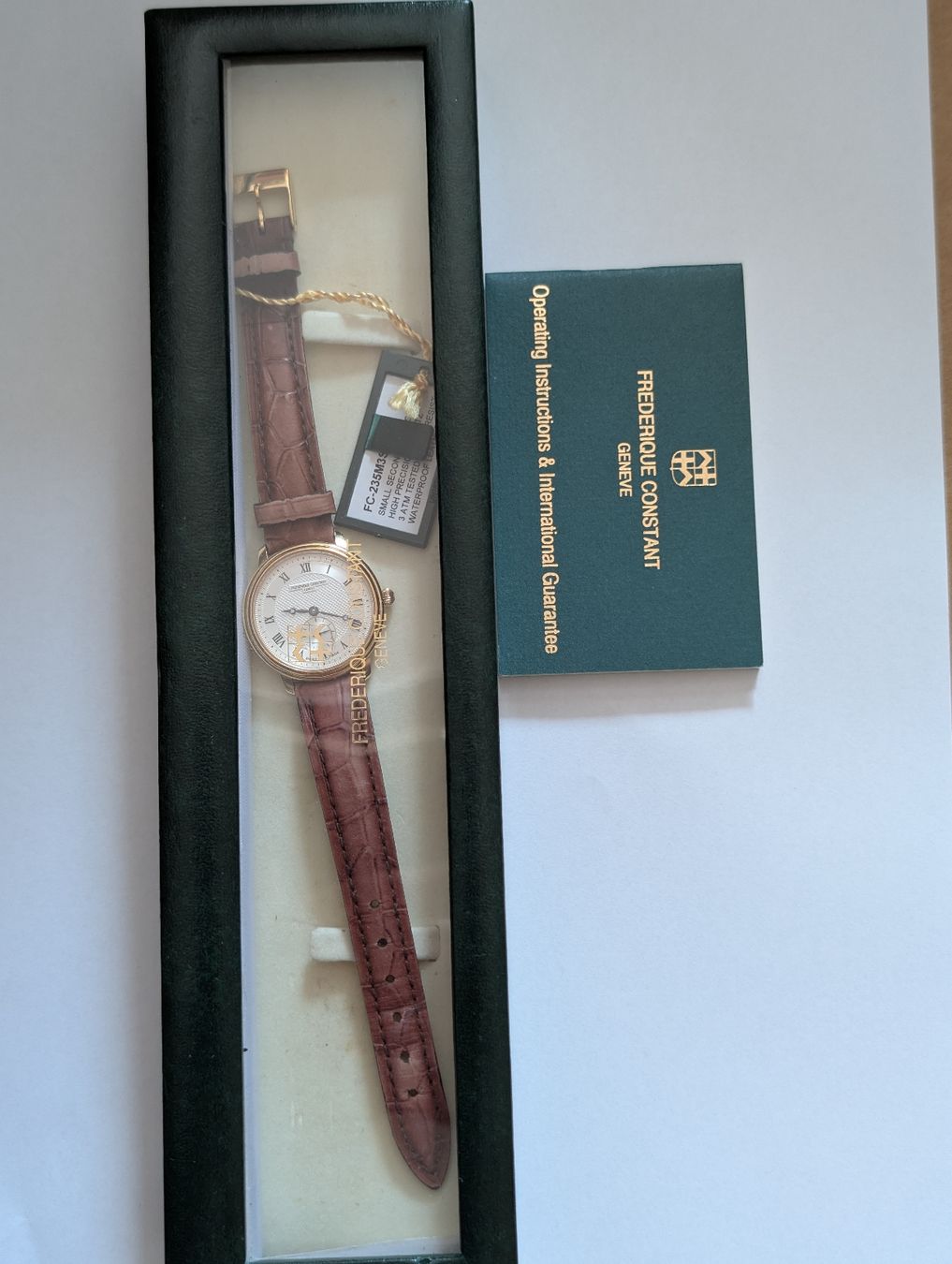 Frederique Constant Orologi: Frederique Constant Genf Uhr Lederarmband – Usato da Kreuzlingen venduto da lup_jd2v 1