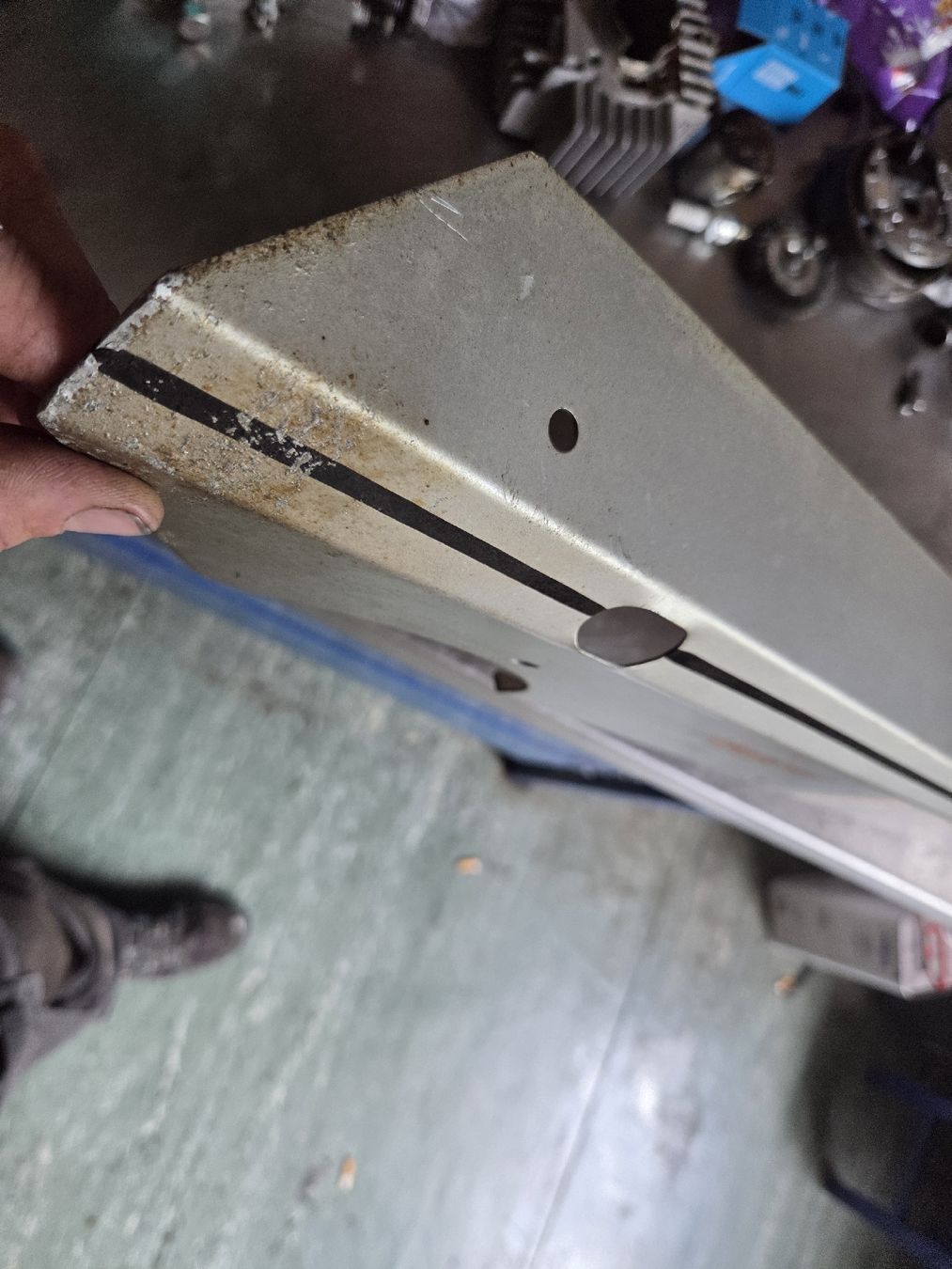 Sachs Parti ricambio per ciclomotori: Sachs Alpa Seitenschutz NOS – Nuovo (secondo la descrizione) da Eichberg venduto da Schmid-Motos 2