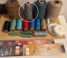 Bastelset Garn und Zubehör diverse Farben
