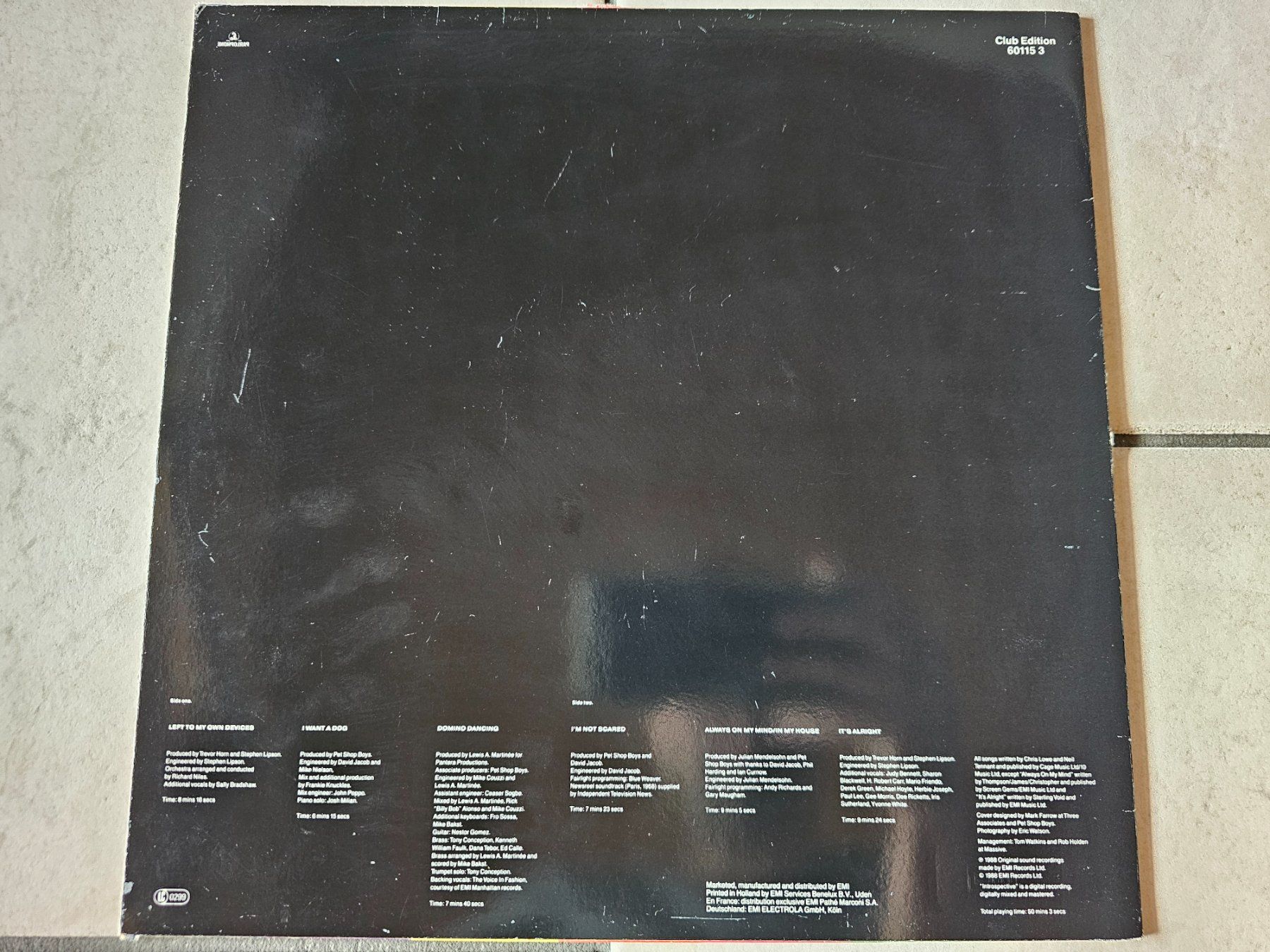 Schallplatten: Pet Shop Boys  -  Introspective  /  LP – Gebraucht aus Schneisingen von backstore24 1