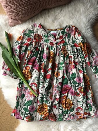 Next Tunika Bluse, Gr. 104 Blumenmuster, Top Zustand!