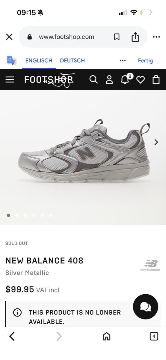 New Balance Damenschuhe: New Balance 408 Silver Metallic – Gebraucht aus Zürich von shoshukha 3