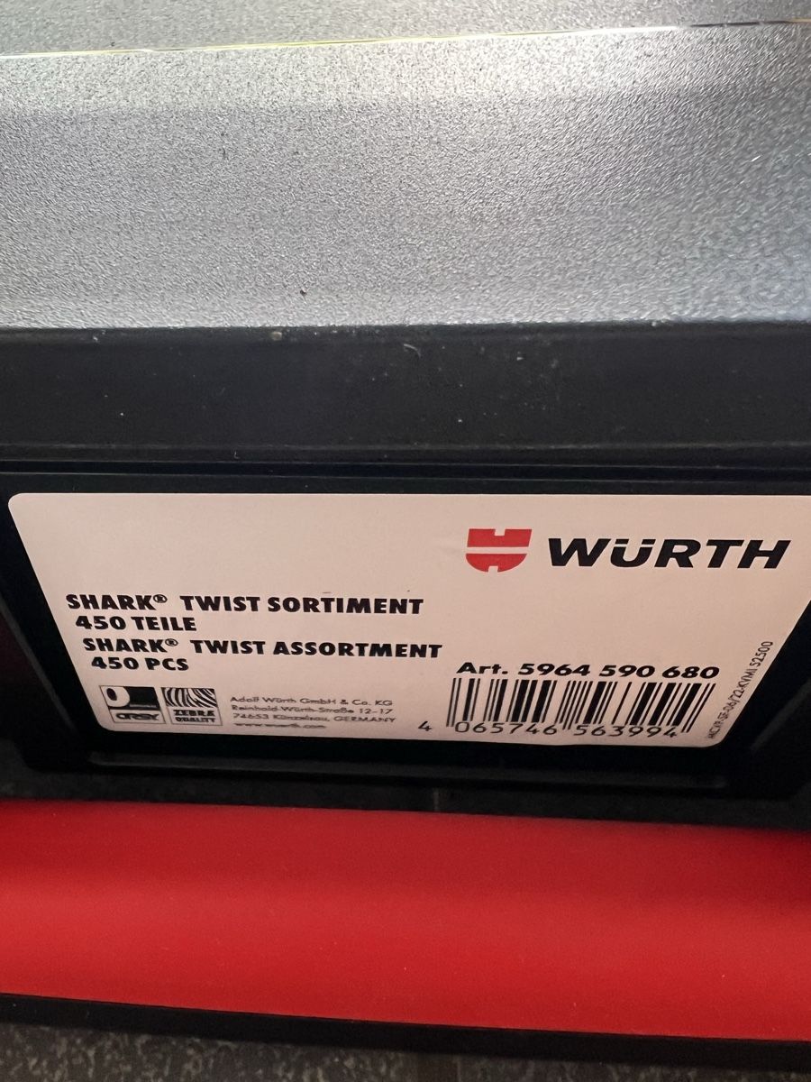 Tutti gli attrezzi: Würth Dübel Shark Twist Sortiment 450 Teile – Nuovo e nell'imballaggio originale da Niederuzwil venduto da thumahabip