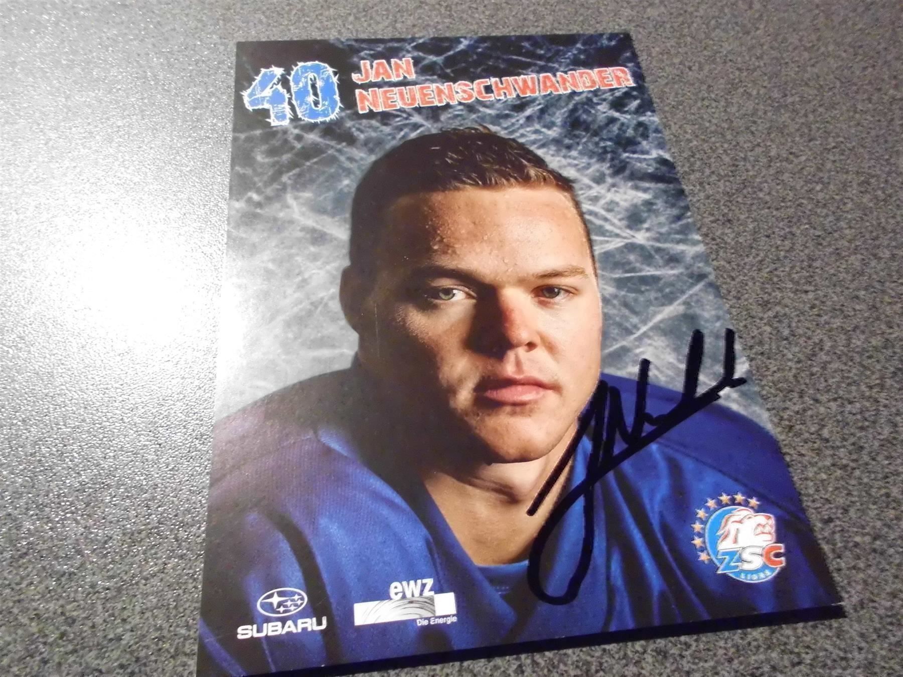 Autographes: ZSC-Autogrammkarte Jan Neuenschwander 2014 – D'occasion à Zürich par Motzkuh