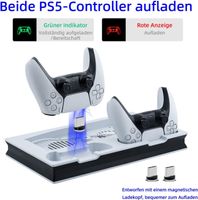 PS5 Kühlung Ladegerät Stand USB mit Dual-Controller-Ladung