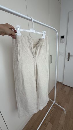 Pantalon beige en lin Zara T.S - parfait pour l'été!
