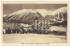 Hotel  Cresta - Kulm,  Celerina  bei  St.  Moritz.   592"Hel