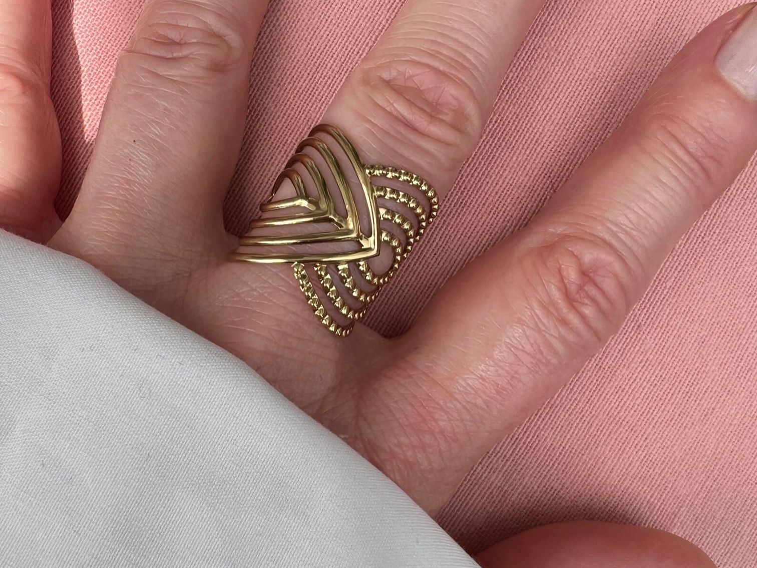 Ringe: Bague design en acier inoxydable – Neu (gemäss Beschreibung) aus Pully von sunaddict
