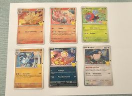 🇨🇵 30C anniversaire lot 6 cartes pokemon 