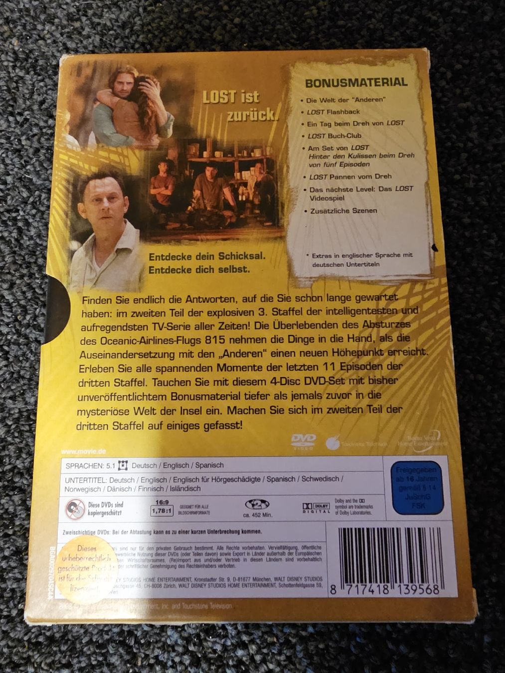 Tutti i DVDs: LOST Staffel 3 - Zweiter Teil – Usato da Ruswil venduto da jan_bxl5 1