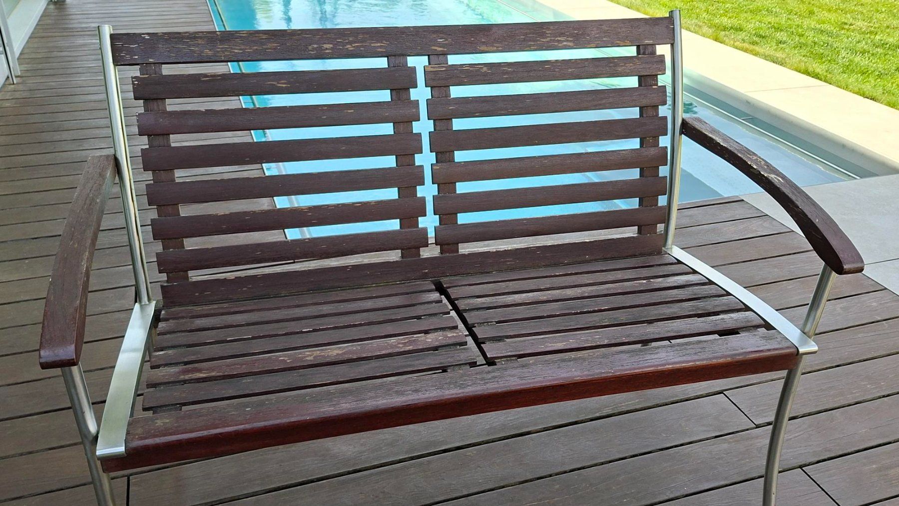 Tavoli: Gartentisch aus Holz – Usato da Lanzenneunforn venduto da outsidetg 4