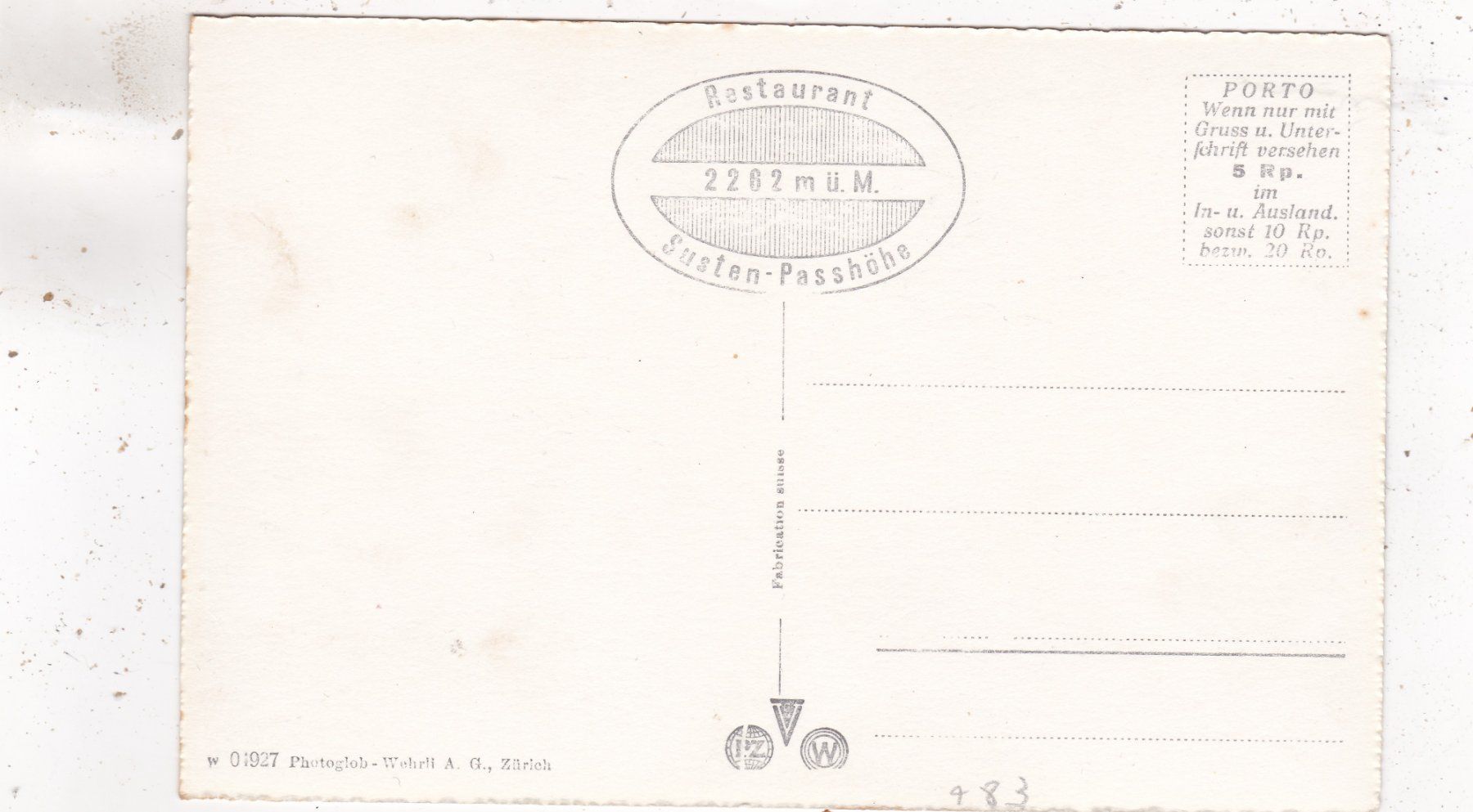 Cartes postales: Restaurant Sustenpasshöhe Schafe – D'occasion à Herisau par Lisegrat2008 1