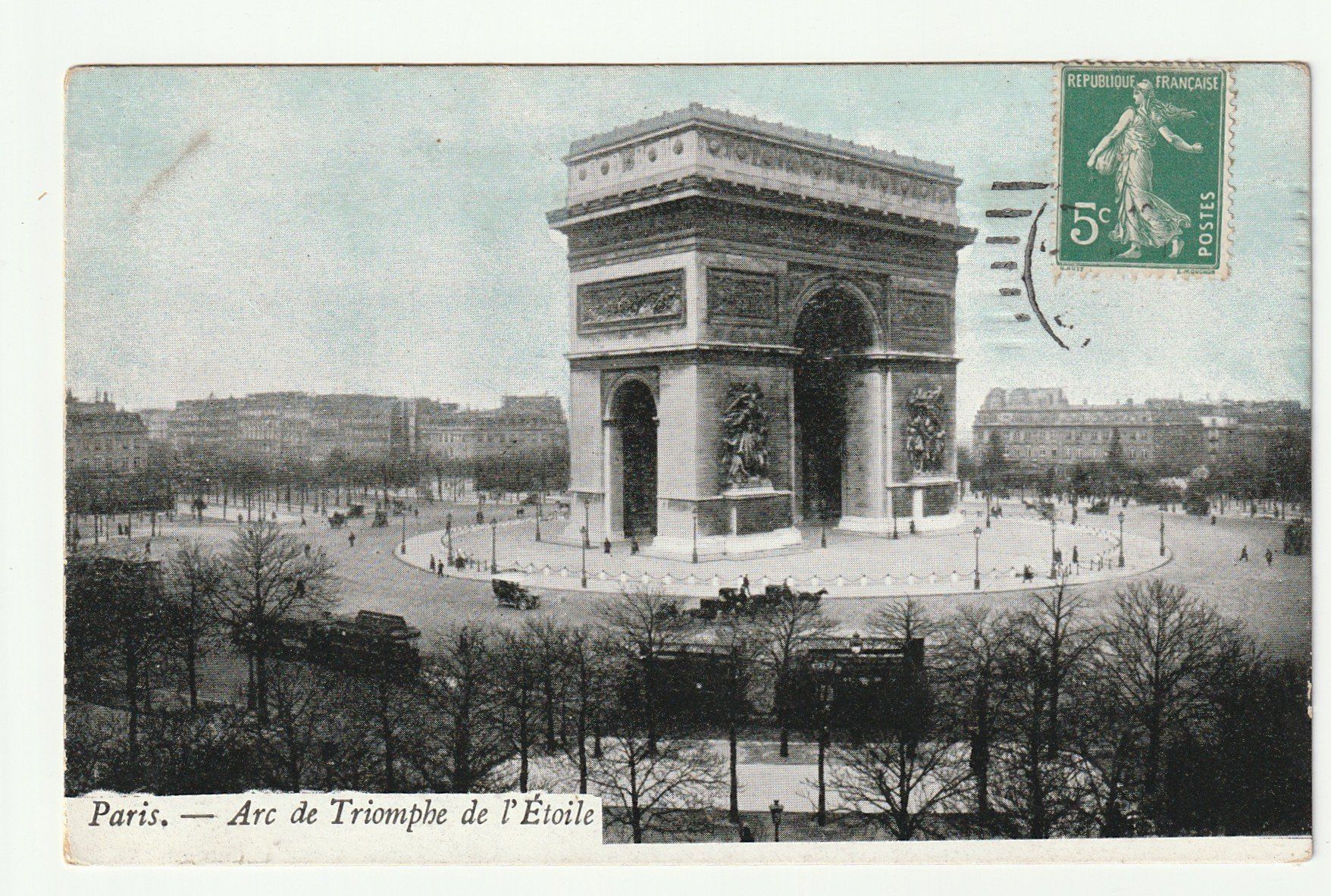 Cartes postales: Ansichtskarte Paris Arc de Triomphe Frankreich Gestempelt – D'occasion à St. Gallen par Ricardo_Deals