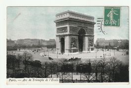 Ansichtskarte Paris Arc de Triomphe Frankreich Gestempelt