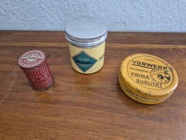 Alte Vorwerk Leukoplast Blechdose Vintage Reklame Blech
