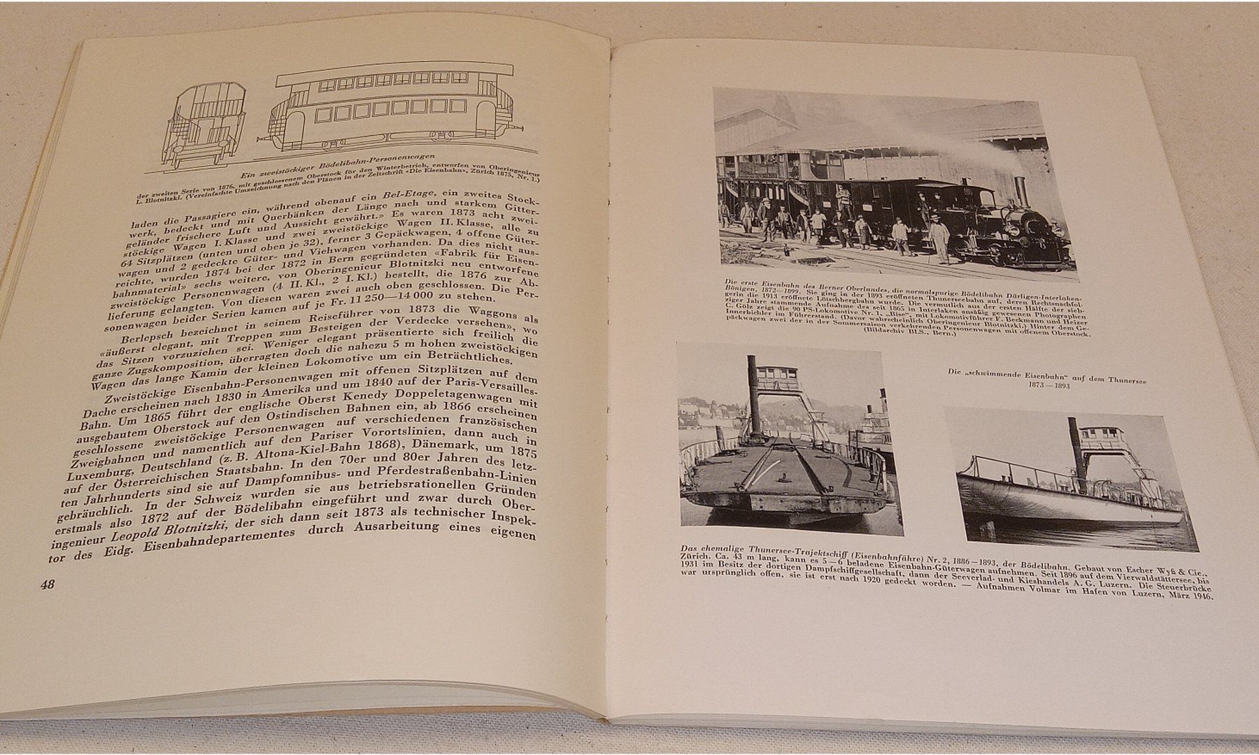 Libri: DIE ERSTE EISENBAHN DES BERNER OBERLANDES   F.A. Volmar 1946 – Usato da Hätzingen venduto da memory-lane 5