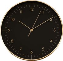 Große Uhr, leises Uhrwerk, Aluminiumrahmen 31,0 x 4,2 cm