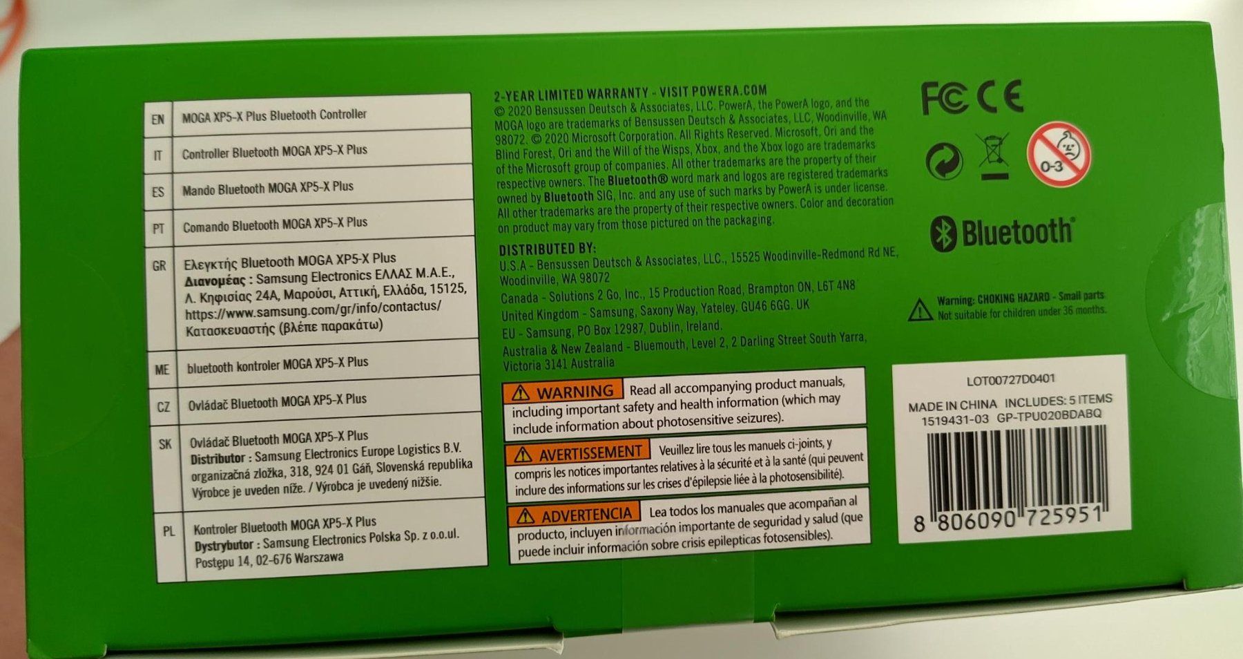 Controller: MOGA XP5-X Plus Bluetooth Controller für Mobile Gaming Xbox – Nuovo (secondo la descrizione) da Herznach venduto da mljohn 9