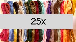 ca 25x Garn Stickgarn Armbändeli Knüpfen Sticken TOP Farben