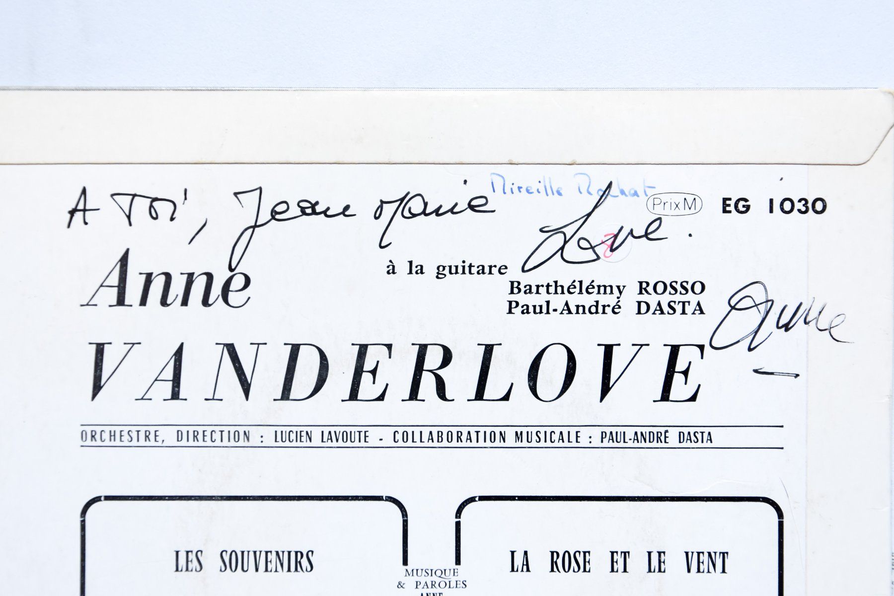 Autografi: Anne Vanderlove - 2 disques dédicacés – Usato da Belmont-sur-Yverdon venduto da ag97 2