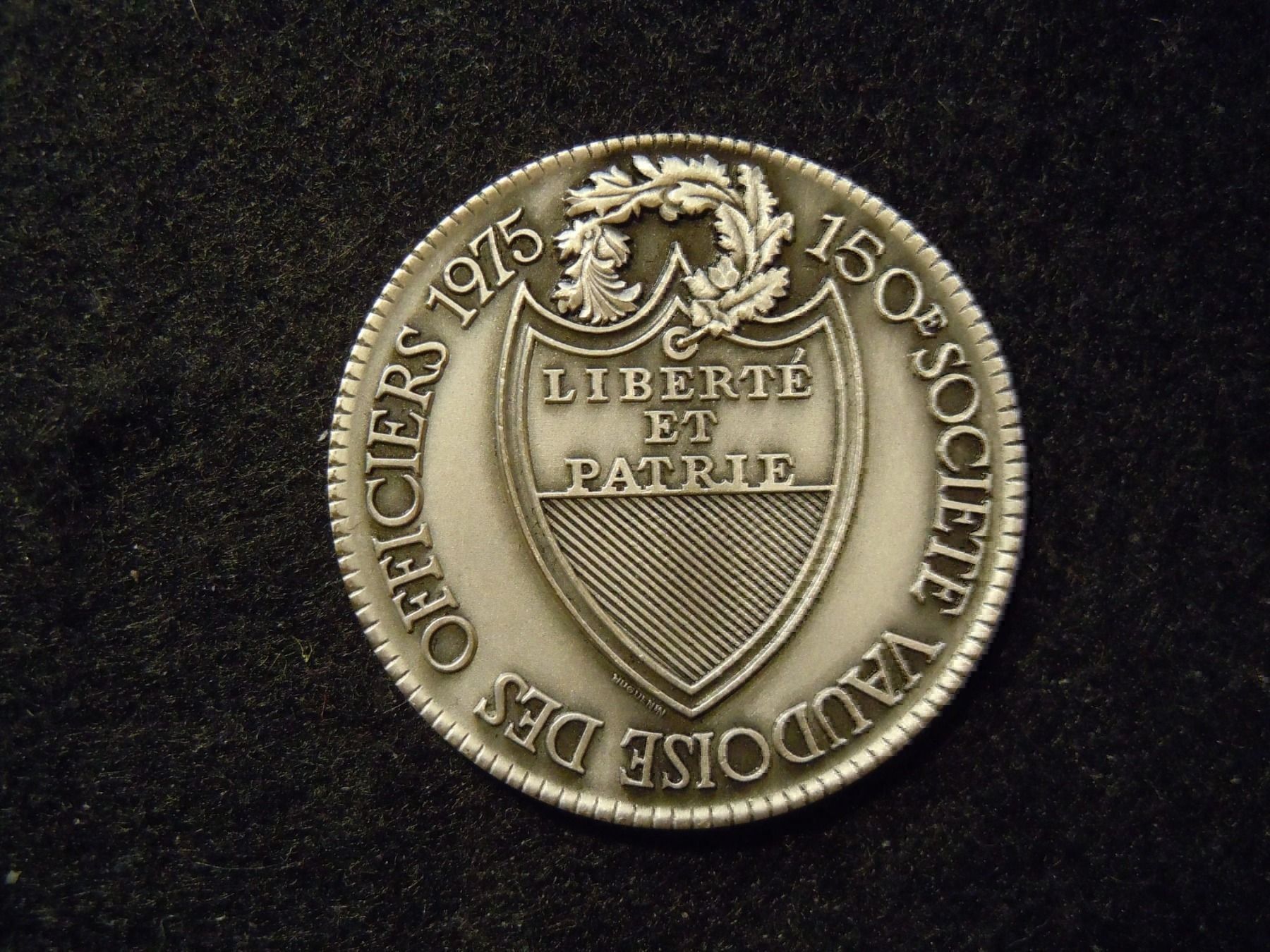 Médailles: 150e SOC. VAUDOISE DES OFFICIERS 1975 – D'occasion à Le Mouret par Pantini 1