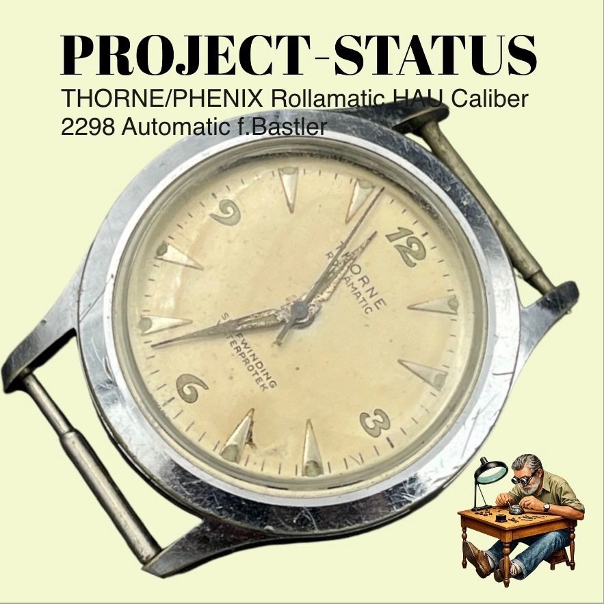 Orologi: THORNE/PHENIX Rollamatic HAU Cal. 2298 Automatic f.Bastler – Usato da lyss venduto da Uhrenparadies